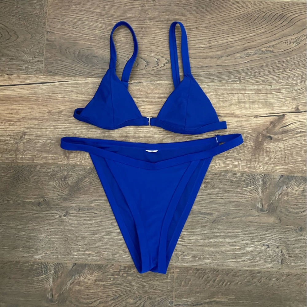Royal blue Forever 21 high waist bikini